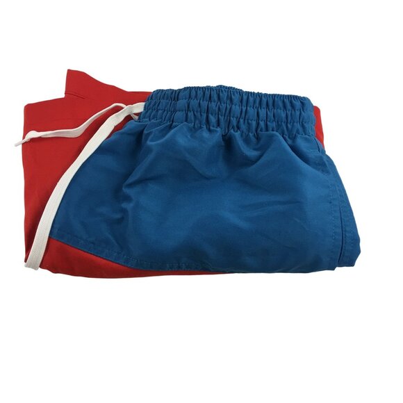 CHUBBIES RED BLUE PATRIOTIC COLOR BLOCK SWIM TRUNKS MENS MEDIUM - Picture 5 of 6